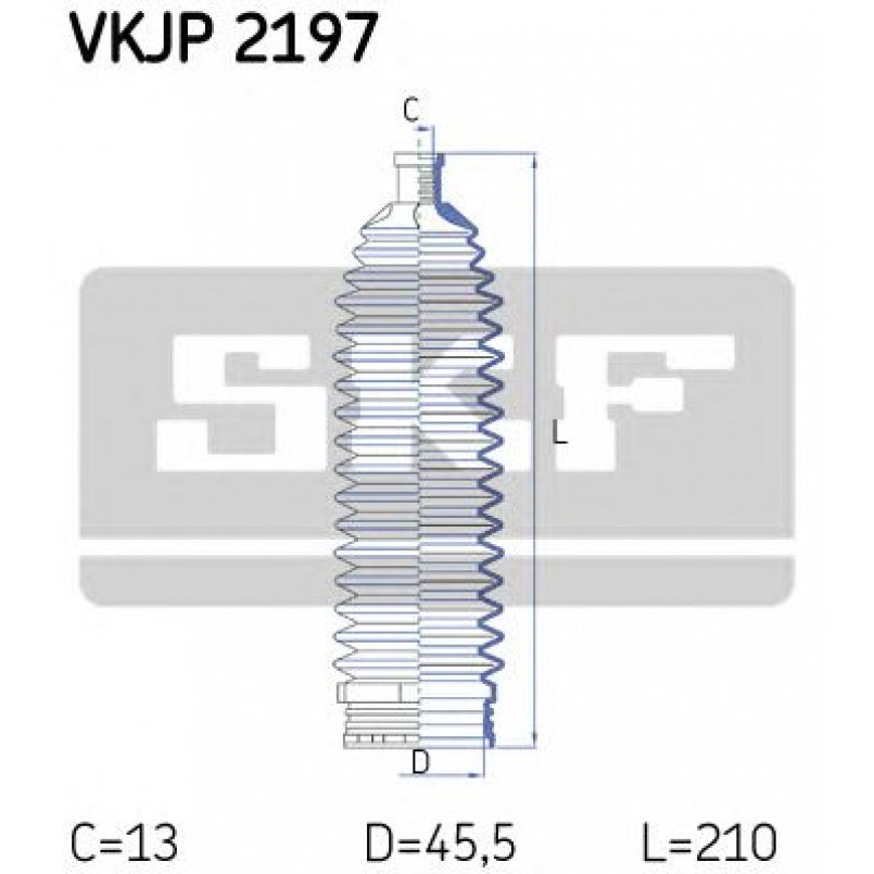 VKJP 2197 SKF - Пильовик привідного валу